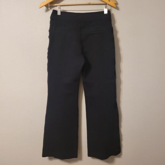 Spanx Womens Perfect High Rise Flare Pants Size M Petite Black Pull On Slimming - Picture 2 of 10